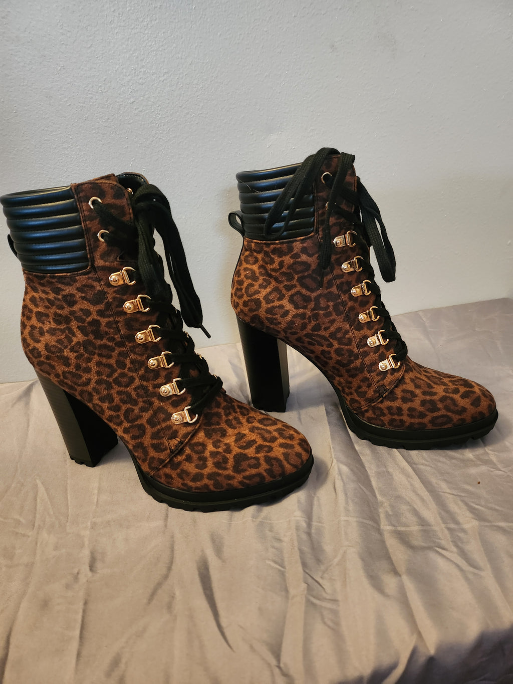 Leopard Print Booties