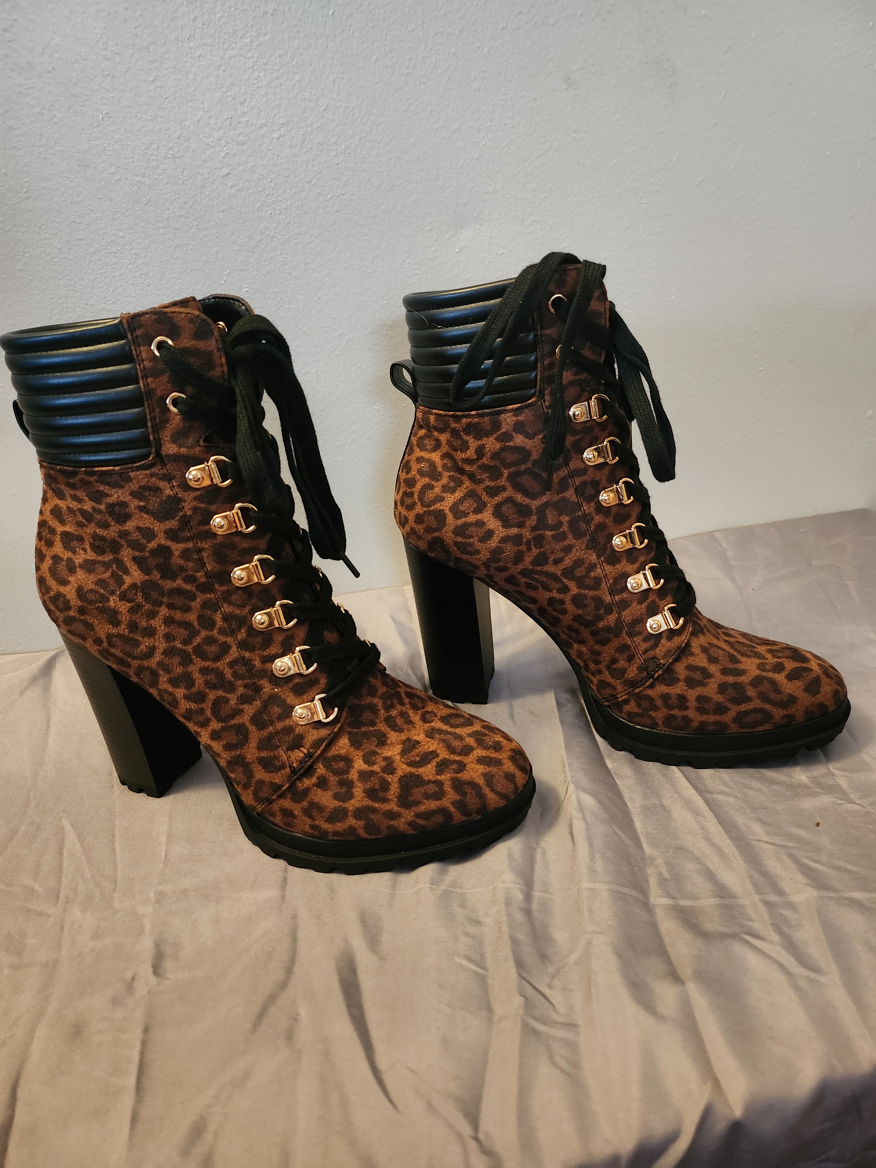 Leopard Print Booties